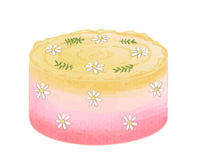 Cake sweet dessert bakery watercolor
