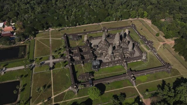 Angkor Wat's drone footage Cambodia