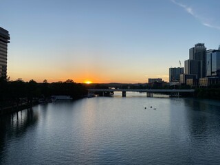 sunrise in Austin texas 