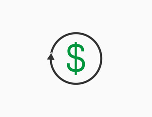 Automatic, payments icon. Vector illustration.
