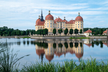 Fototapeta na wymiar Moritzburg Palace near Dresden Saxony Germany