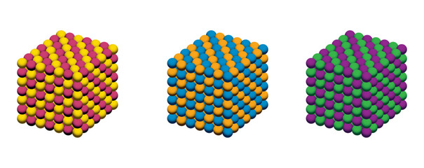 Chemical. chemistry lesson. chemistry question in exam. The crystal structure of sodium chloride is NaCl, a typical ionic compound.