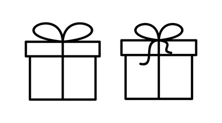 Gift icon vector. gift box icon. birthday gift