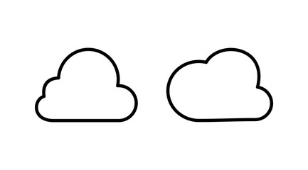 Cloud icon vector. cloud data. cloud services