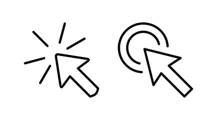 Click icon vector. cursor icon vector. pointer sign