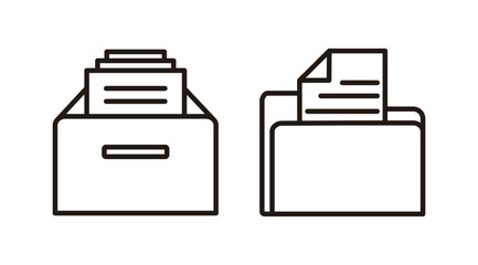 Archive icon vector. archive storage icon vector. folders icon.