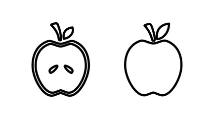 Apple icon vector. apple symbol