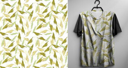 T-shirt dressing seamles pattern fabric - 624698870