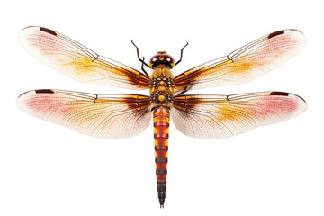 An Insect Dragonfly Bug Isolated on a Transparent Background. Generative AI