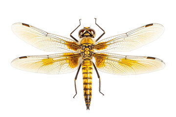An Insect Dragonfly Bug Isolated on a Transparent Background. Generative AI