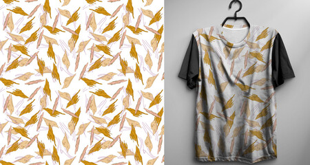 T-shirt dressing seamles pattern fabric