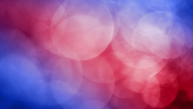 Blue and red bokeh background a defocused and abstract pattern of colorful light blur. Colorful blue red bokeh background soft tones and blurred patterns for a visual contemporary look