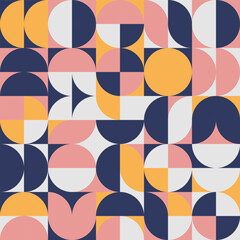 abstract geometric pattern with simple shapes and beautiful color palette. Simple geometric pattern composition, best use in web design, business card, invitation, poster,fabric. modern abstract style