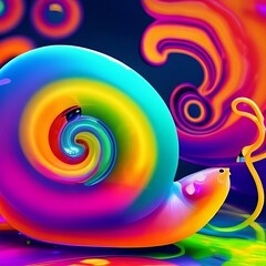 abstract rainbow background Generative AI