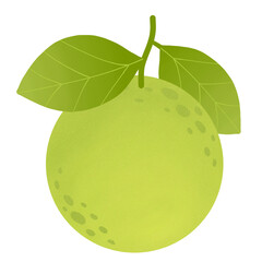 lemon with leaves