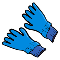 Obraz premium glove vector illustration