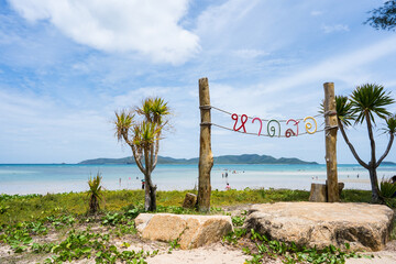 ฺBeach in thailand very beautiful and natural For relaxation in every festival.