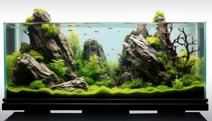 Tropical Paradise: Immersing in the Exotic Splendor of an Aquascape