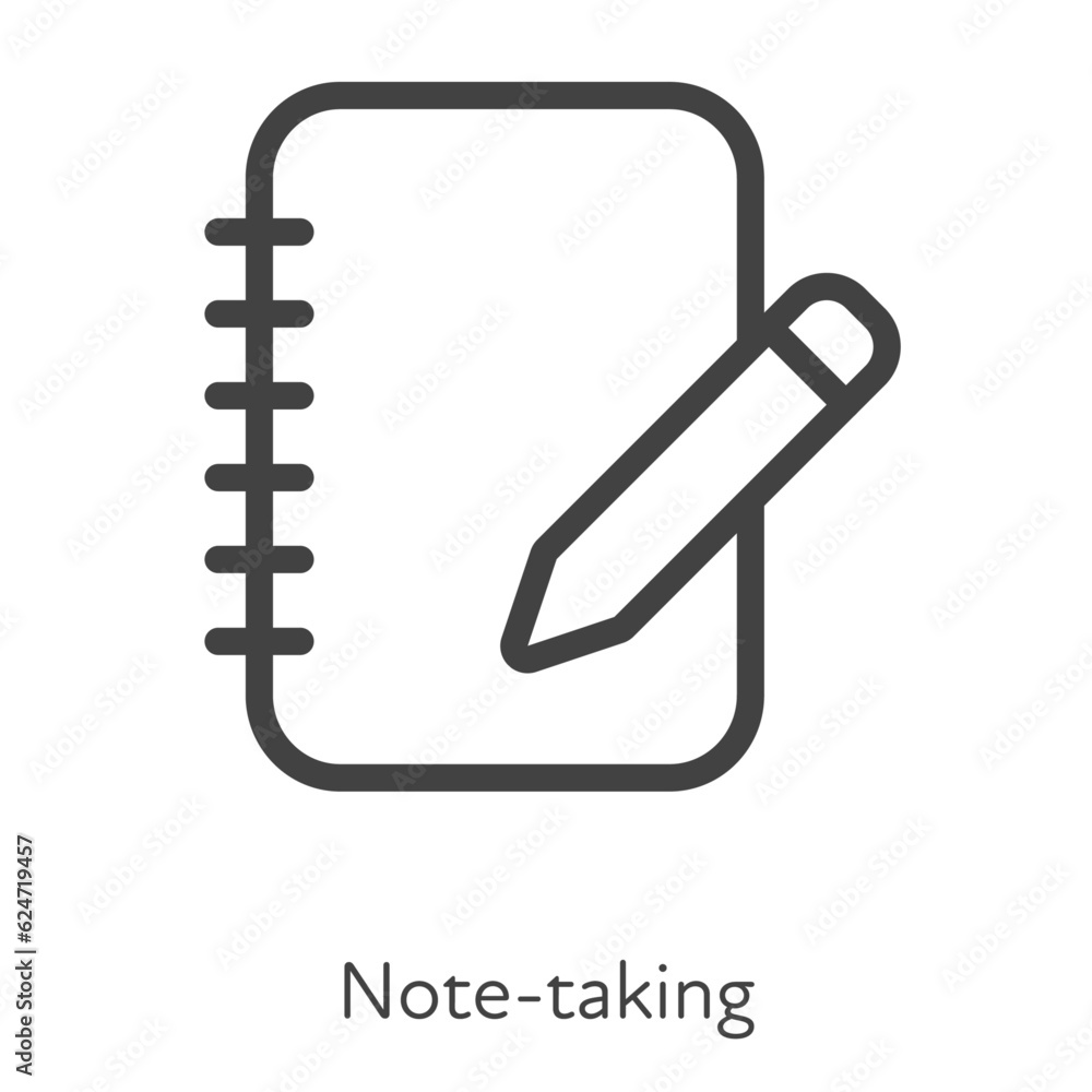 Poster outline style ui icons hard skill collection. education and business. vector black linear icon illus