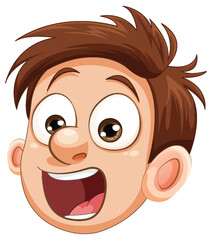 Boy with Shocked Expression Vector