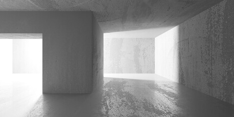 Abstract architecture interior background. Modern concrete room