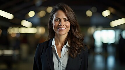 Obraz premium portrait of a woman in an office