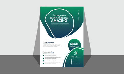 Business flyer design template.