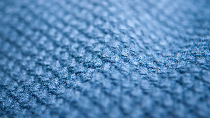 Jersey de lana azul gastado