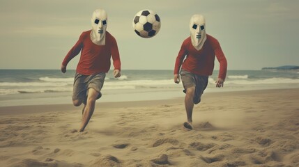 soccer football players on ball