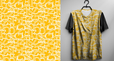 T-shirt dressing seamles pattern fabric - 624735461