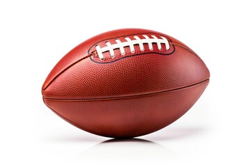 american football isolated on solid white background, created by Generative AI