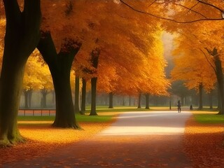 Beautiful Autumn Park