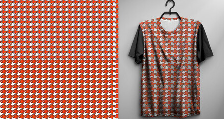 T-shirt dressing seamles pattern fabric - 624738242