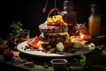 Yummy and Delicious Food Photography Generative AI

