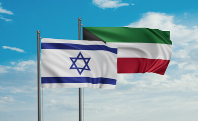 Kuwait and Israel flag