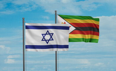 Zimbabwe and Israel flag