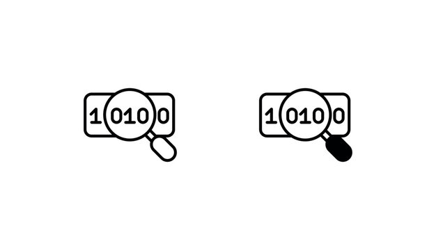 Serialization icon design with white background stock illustration