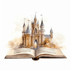 Obraz premium Fantasy Book Magical Popup Art Scene