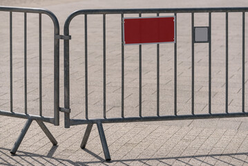 MOBILE BARRIERS - Protection of the area against entry by unauthorized persons 