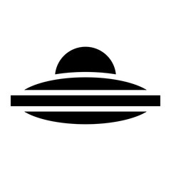 Fototapeta premium UFO glyph 