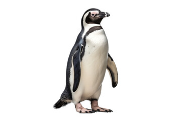 penguin isolated on white background - obrazy, fototapety, plakaty