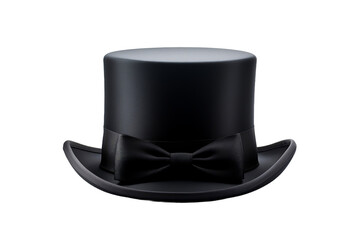 black top hat and black hat - obrazy, fototapety, plakaty