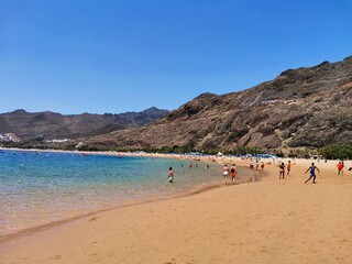 Fototapeta premium Beautiful beaches of Tenerife - Las Teresitas