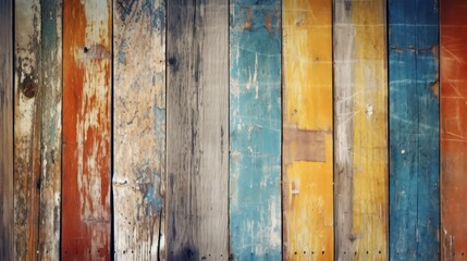 old wooden colorful background