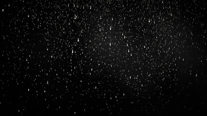 Overlay resource of a rain against black background, created with generative AI technology, created with generative AI technology