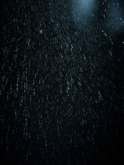 Obraz premium Overlay resource of a rain against black background, created with generative AI technology, created with generative AI technology