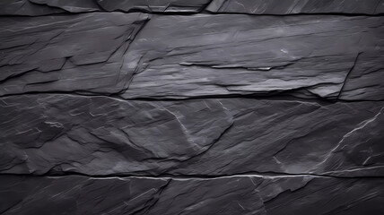 Dark slate stone background. Generative ai design.