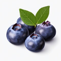 Obraz premium Blueberry isolated. Illustration AI Generative.