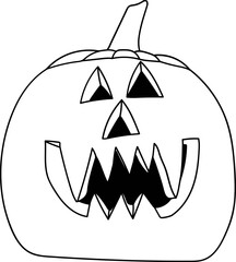 Halloween pumpkin Jack o lantern