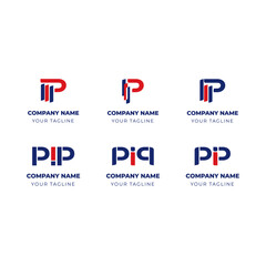 Letter pip logo for your business, transportation logo, Consulting